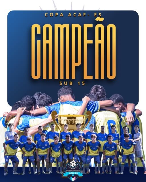 Equipe Sub-15 do CT Solvive campeã da Copa ACAF-ES